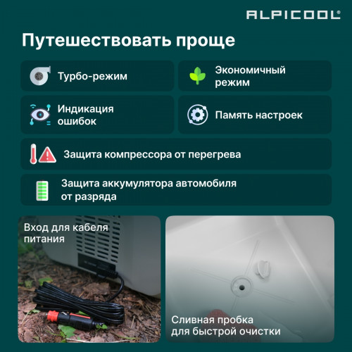 Автохолодильник Alpicool ET60 (12/24)