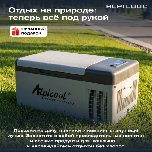 Автохолодильник Alpicool C15 (12/24)