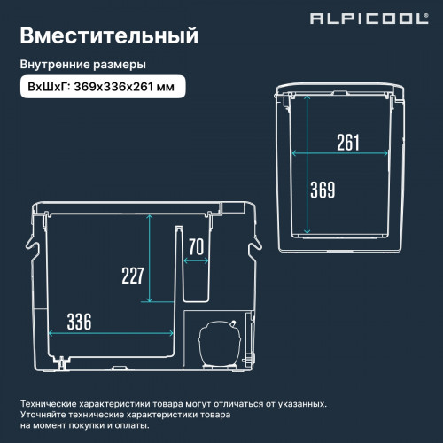 Автохолодильник Alpicool MK35 (12/24)