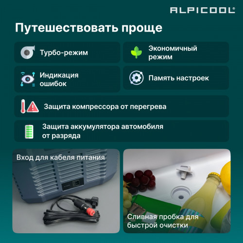 Автохолодильник Alpicool NL50 (12/24)