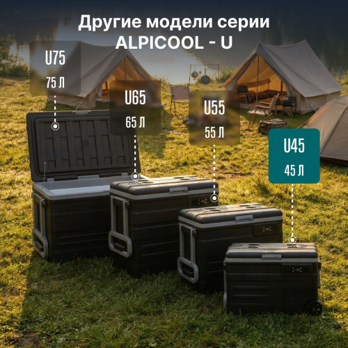 Автохолодильник Alpicool U45 (12/24)