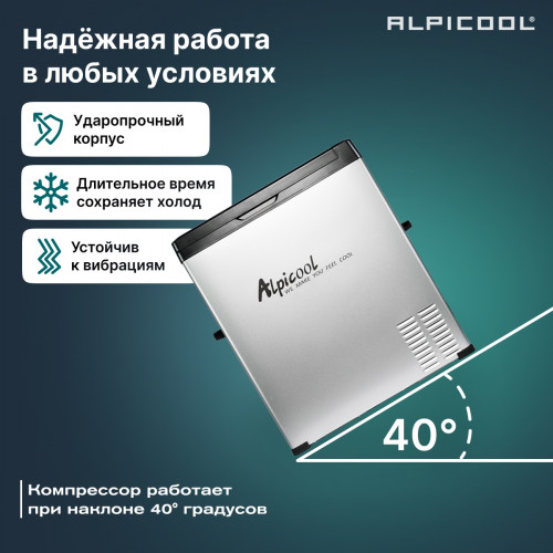 Автохолодильник Alpicool C75 (12/24)