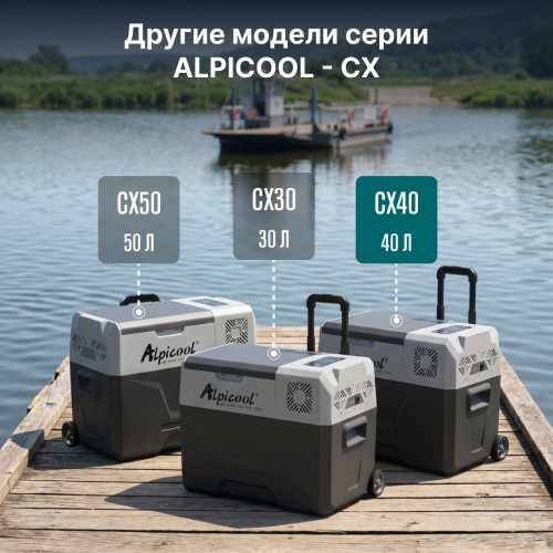 Автохолодильник Alpicool CX40 (12/24)