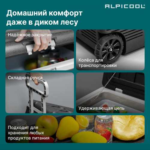 Автохолодильник Alpicool U65 (12/24)