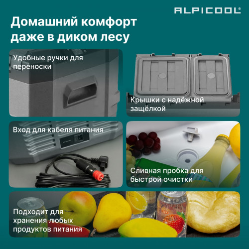 Автохолодильник Alpicool NLD55 (12/24)