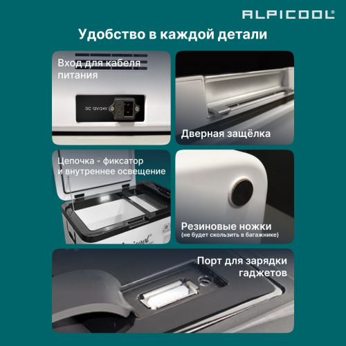 Автохолодильник Alpicool K25 (12/24)