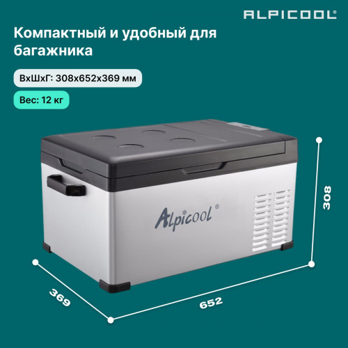 Автохолодильник Alpicool C25 (12/24)
