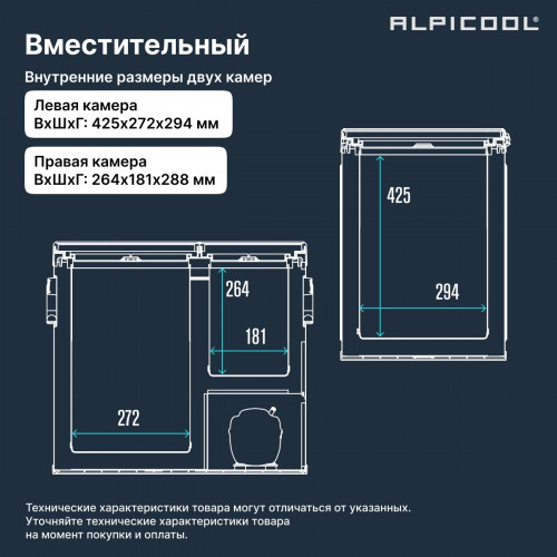 Автохолодильник Alpicool WH58 (12/24)